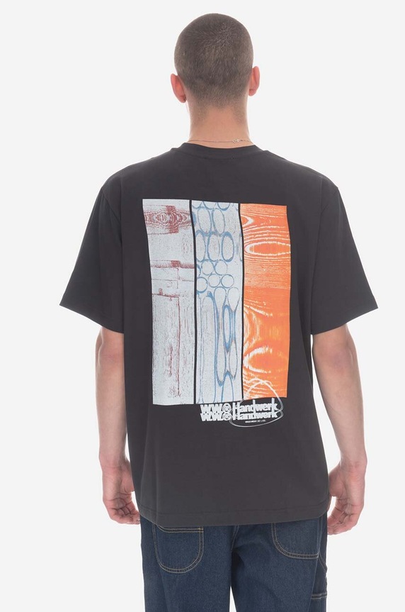 Wood Wood t-shirt bawełniany 12245706.2106 szary SS23