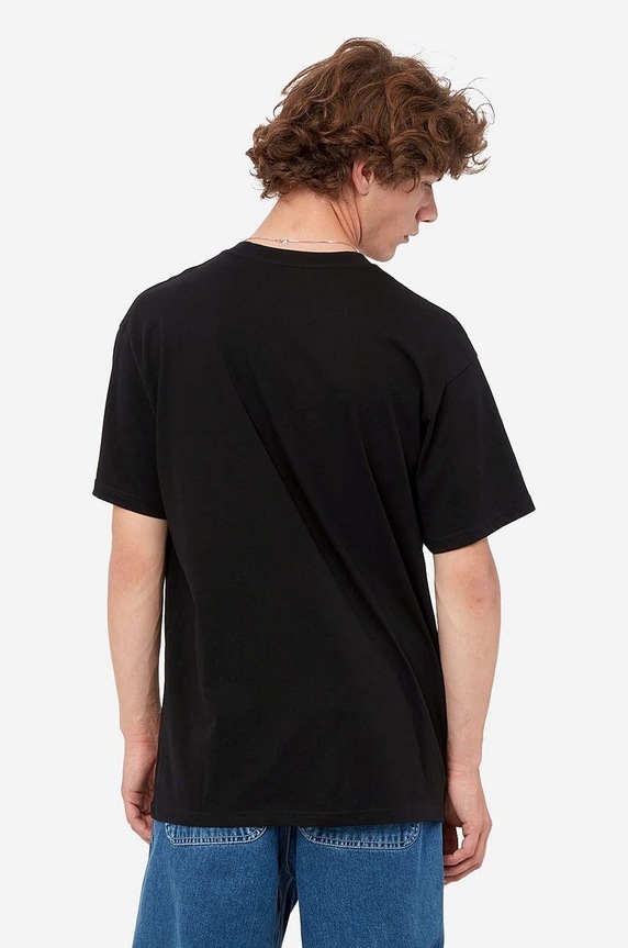 Clothing Carhartt WIP cotton T-shirt Script Embroidery I030435 black
