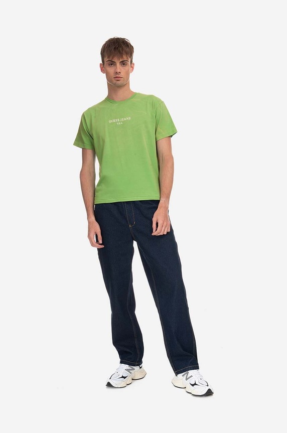 Oblečenie Bavlnené tričko Guess Vintage Logo Tee M3GI00.KBB50 zelená