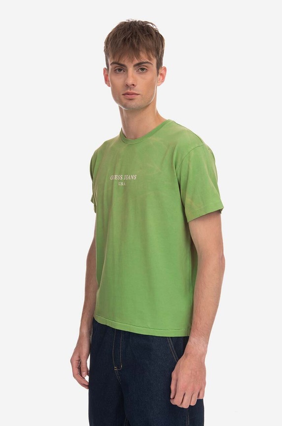 Bavlnené tričko Guess Vintage Logo Tee M3GI00.KBB50 zelená