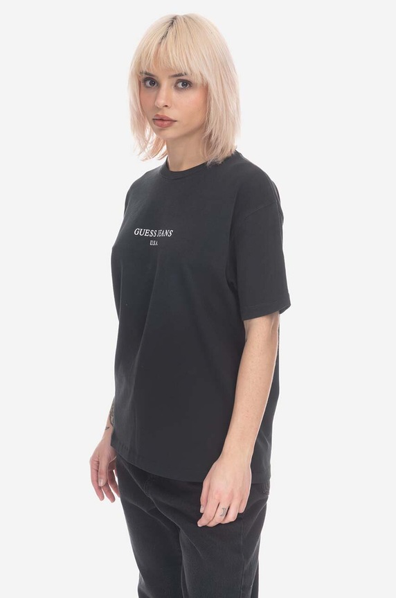 Guess tricou din bumbac Vintage Logo Tee M3GI00KBB50 M3GI00.KBB50 negru AA00