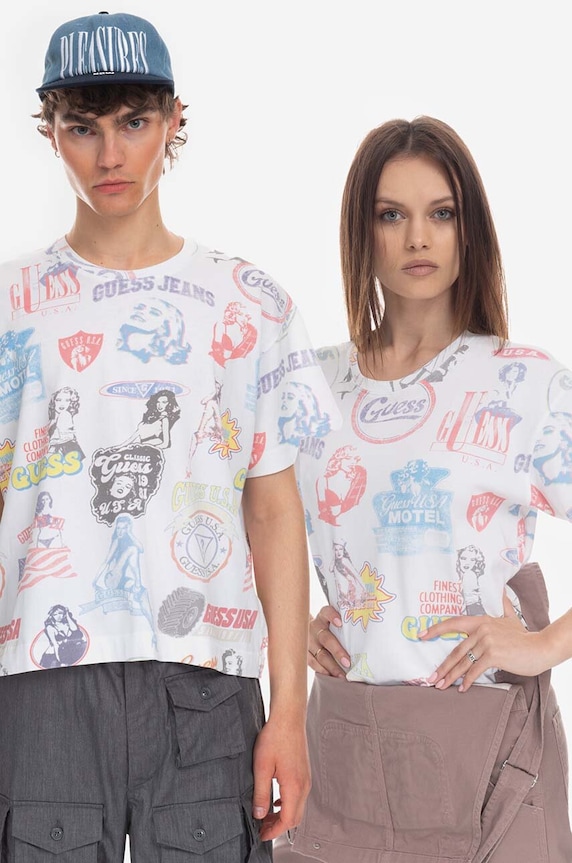 Guess tricou din bumbac Aop Tee M3GI06.KBB50