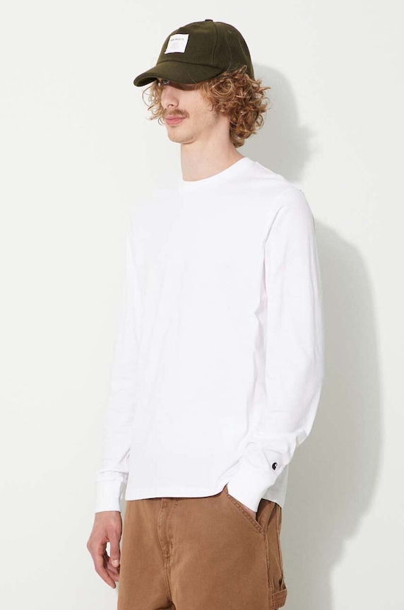 Бавовняний лонгслів Carhartt WIP білий I026265.00AXX