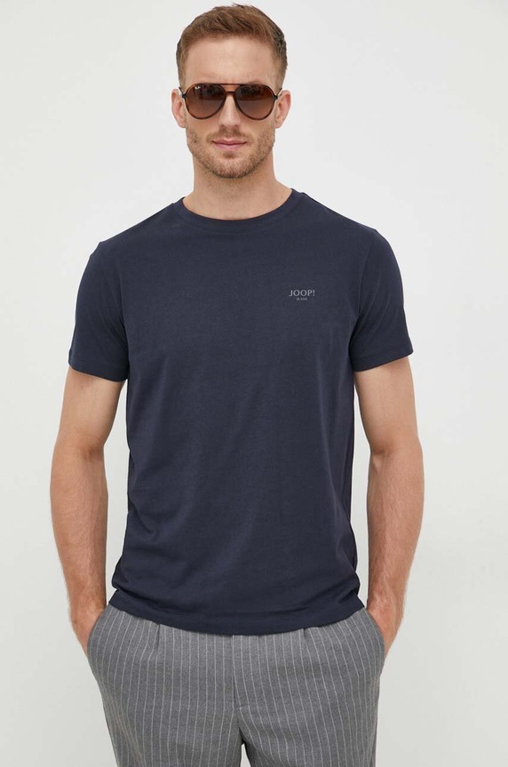 Joop! t-shirt bawełniany bawełna granatowy 30025786