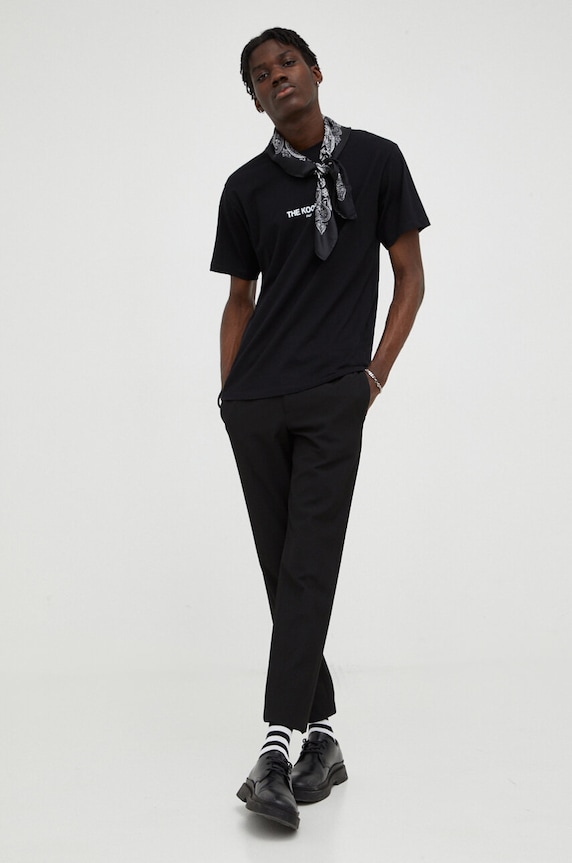 Majica kratkih rukava The Kooples HTSC21006K crna AA00