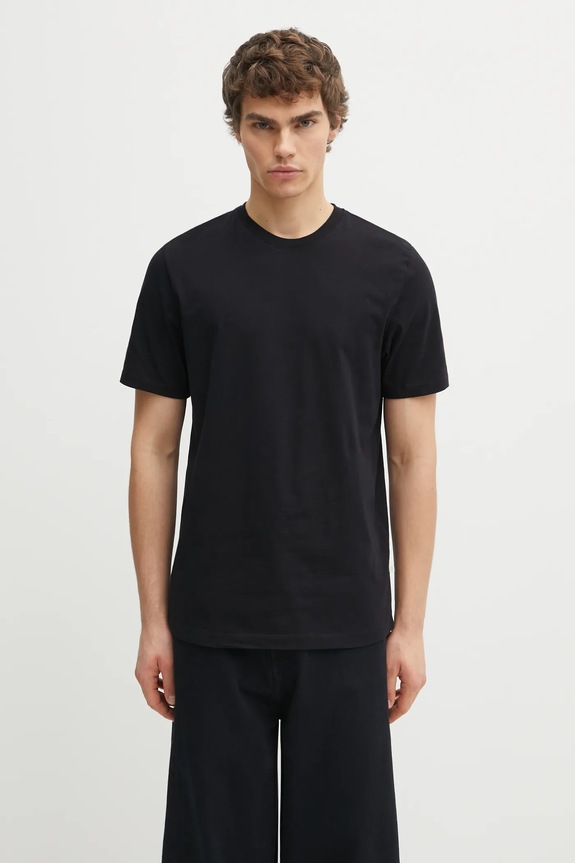 Samsoe Samsoe t-shirt bawełniany gładkie czarny M10000001