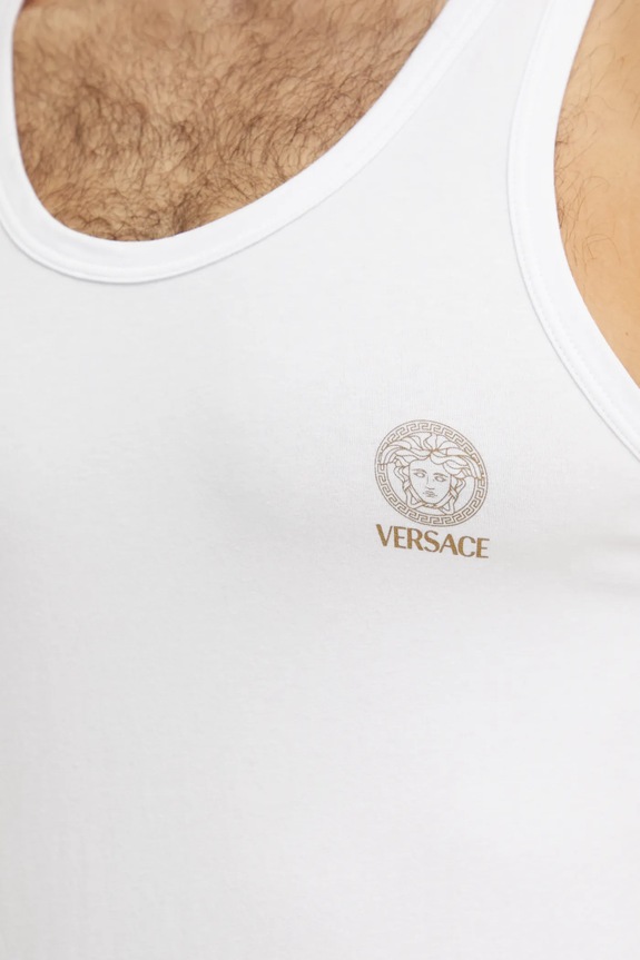 Versace t-shirt AUU01012.1A10011 biały