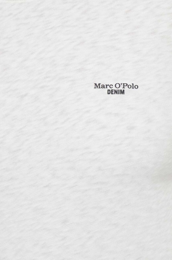 Marc O'Polo t-shirt bawełniany beżowy M61223251098