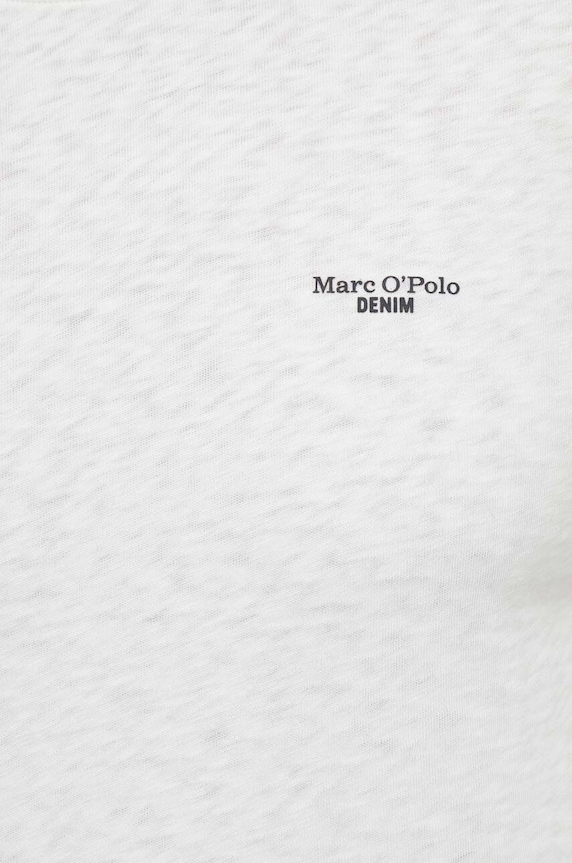 Marc O'Polo t-shirt bawełniany beżowy M61223251098