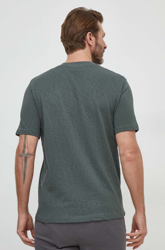 Odzież Marc O'Polo t-shirt bawełniany M61223251098 zielony
