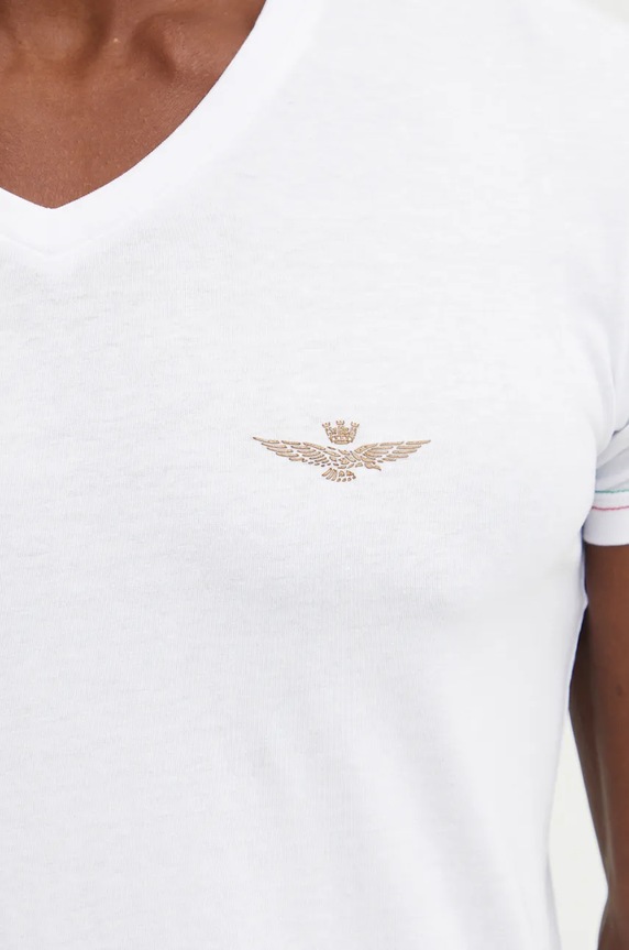 Tričko Aeronautica Militare biela AM1UTI004