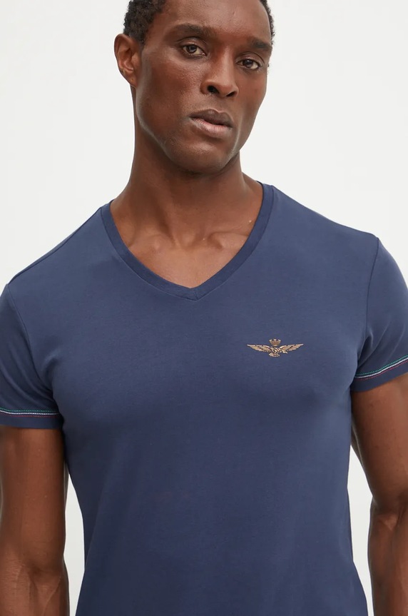 Abbigliamento Aeronautica Militare t-shirt AM1UTI004 blu navy
