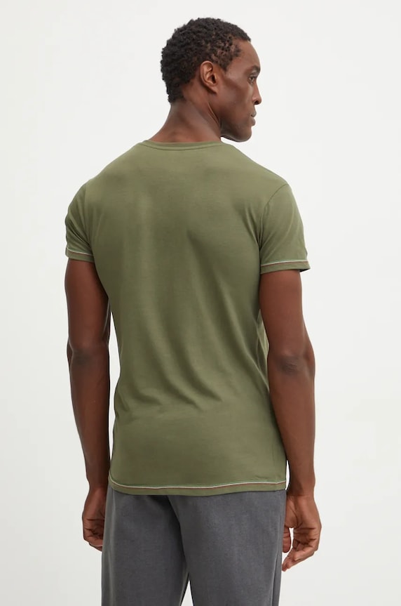 Odzież Aeronautica Militare t-shirt AM1UTI004 zielony