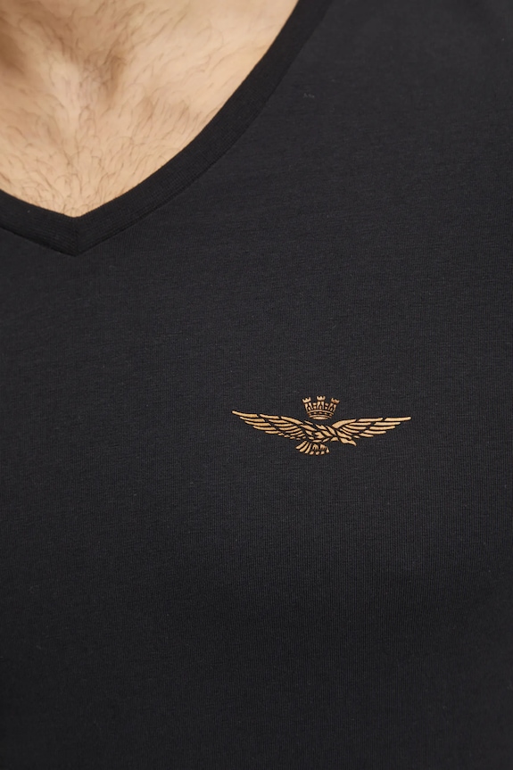 Tričko Aeronautica Militare čierna AM1UTI004