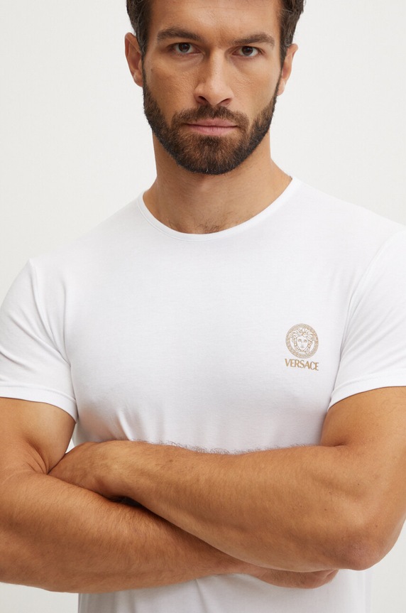 Odjeća Pamučna majica Versace AUU01005.1A10011 bijela