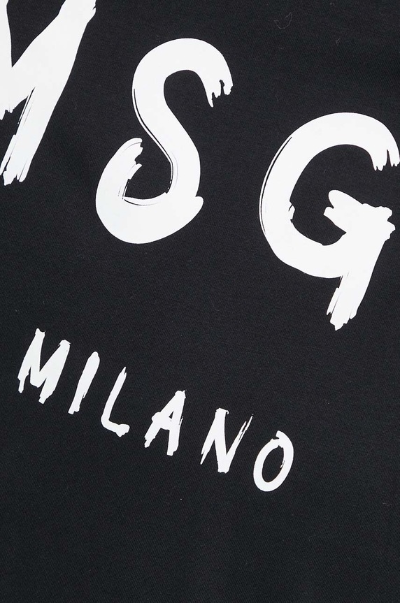 MSGM t-shirt bawełniany 2000MM510.200002 czarny
