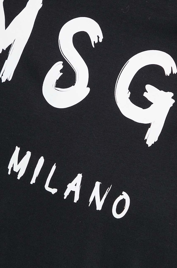 MSGM t-shirt bawełniany 2000MM510.200002 czarny