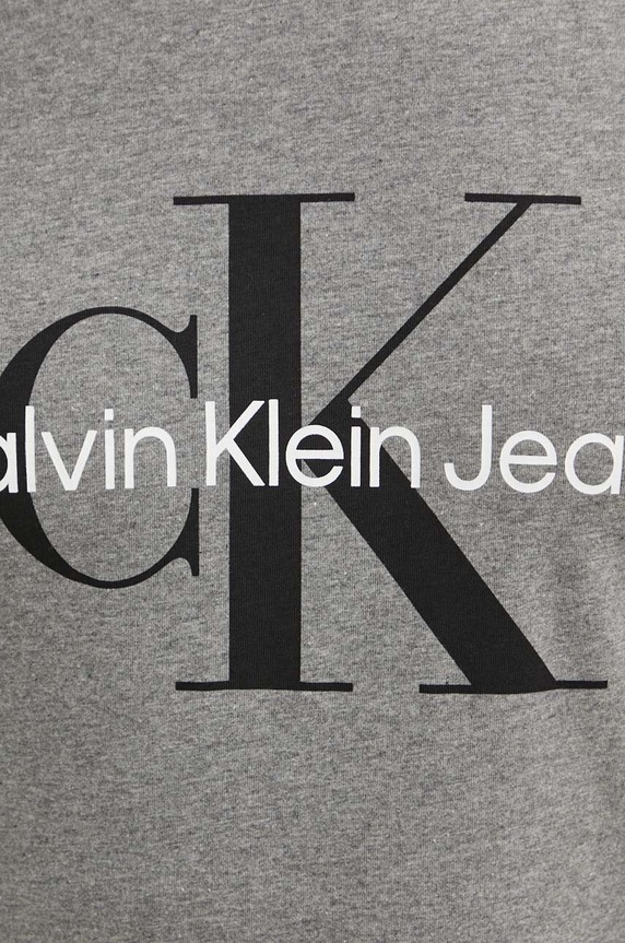 Pamučna majica Calvin Klein Jeans J30J320935 siva