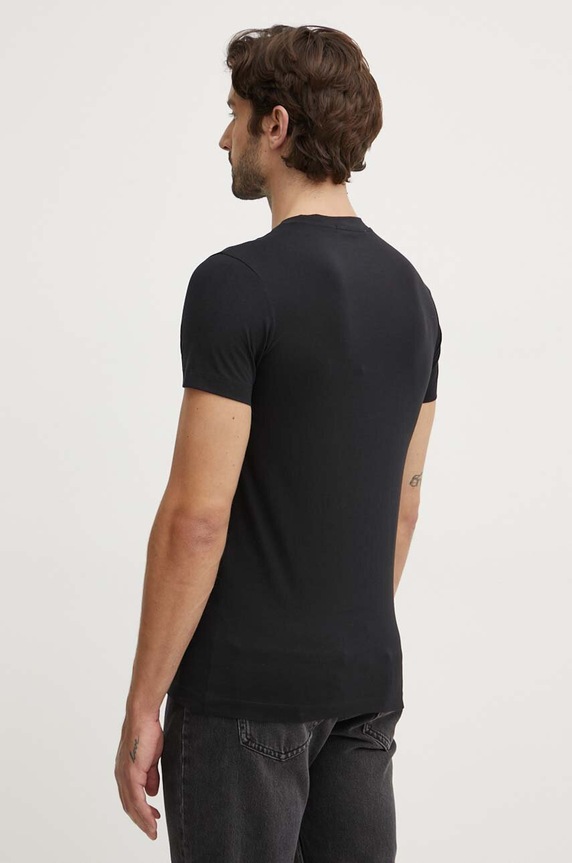 Ρούχα Βαμβακερό μπλουζάκι Calvin Klein Jeans J30J320935 μαύρο