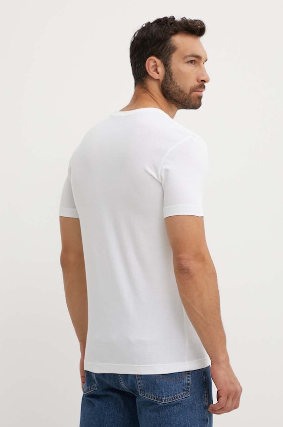 Oblečenie Bavlnené tričko Calvin Klein Jeans J30J320936 biela