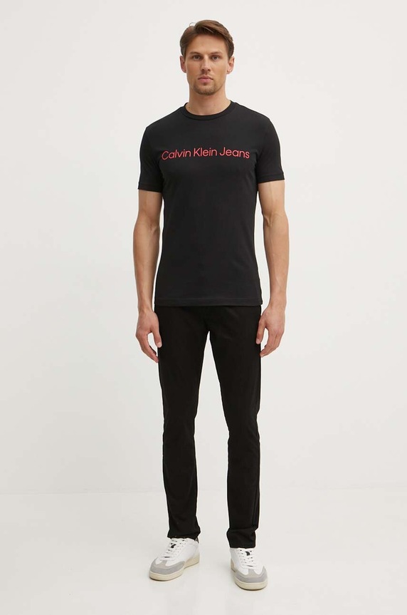Pamučna majica Calvin Klein Jeans J30J322552 šarena AA00