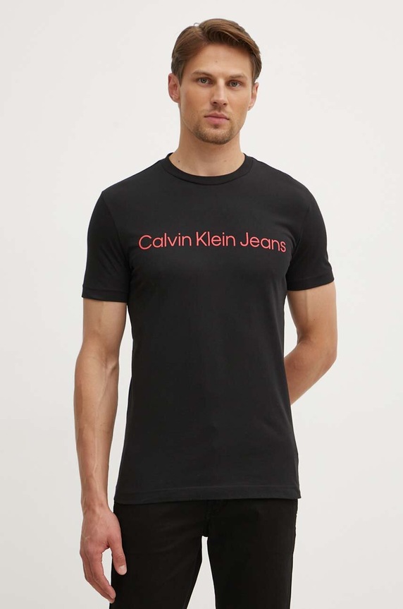 Pamučna majica Calvin Klein Jeans šarena J30J322552