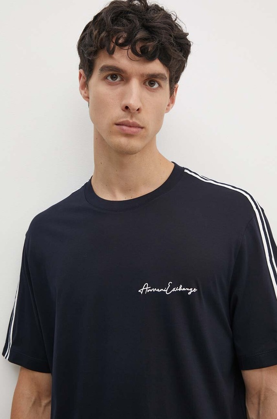 Bavlnené tričko Armani Exchange tmavomodrá 8NZTSG.ZJ9AZ.NOS