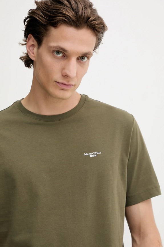 Βαμβακερό μπλουζάκι Marc O'Polo DENIM πράσινο 5000006274