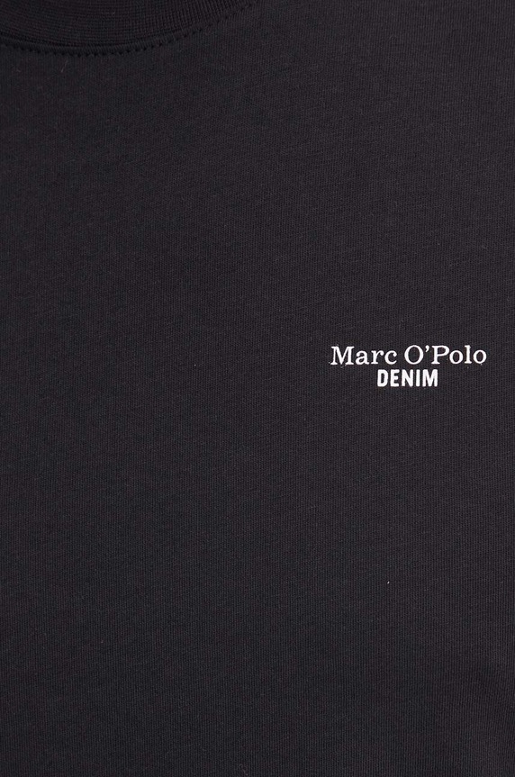 Βαμβακερό μπλουζάκι Marc O'Polo DENIM 5000006274 μαύρο
