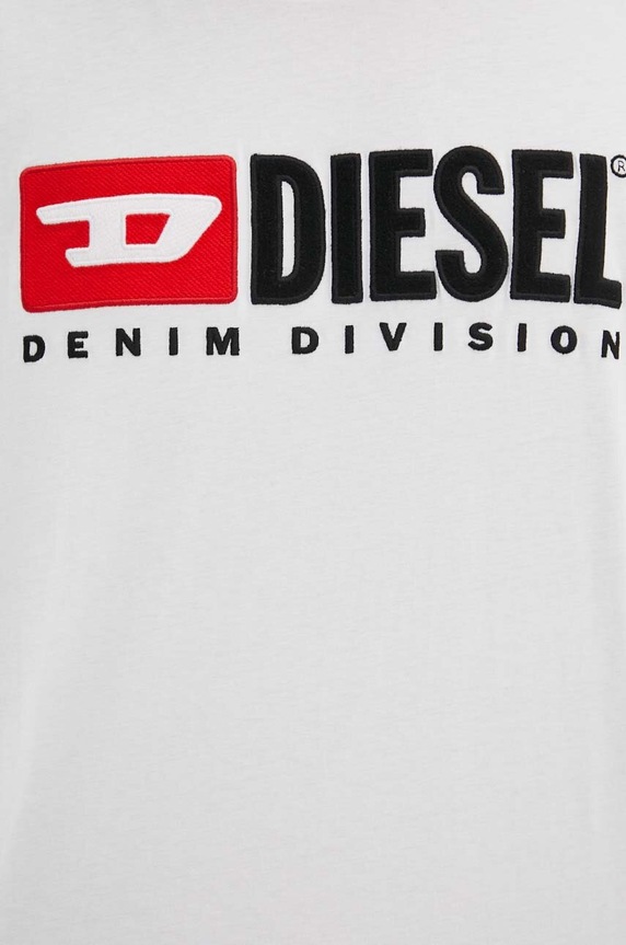 Diesel tricou din bumbac T-BOXT-DIV A14943.0GRAI alb