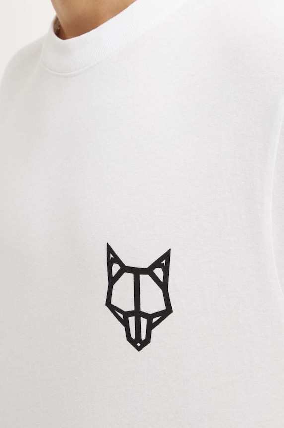 Naked Wolfe tricou din bumbac classic.tee alb