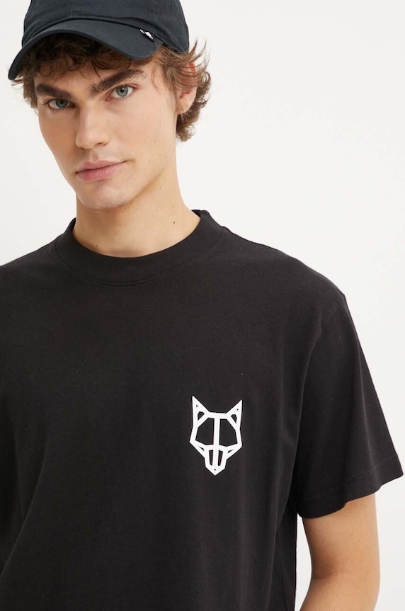 Bavlnené tričko Naked Wolfe čierna classic.tee
