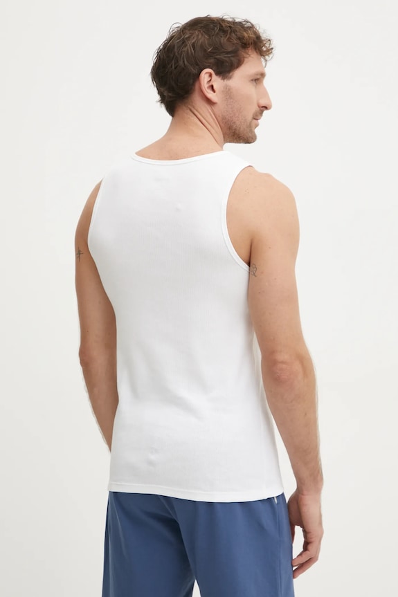 Ρούχα BOSS τοπ ανδρικό βαμβακερό TankTop3P RibClassic 3-pack 50542132 μπεζ