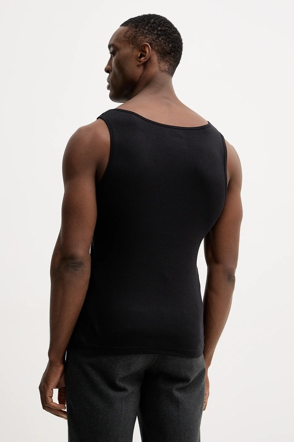 BOSS τοπ ανδρικό βαμβακερό TankTop3P RibClassic 3-pack 50542132 μαύρο