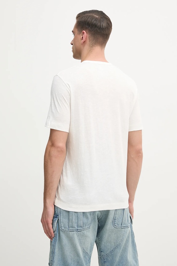 Oblačila Bombažna kratka majica Marc O'Polo M23217651204 bež