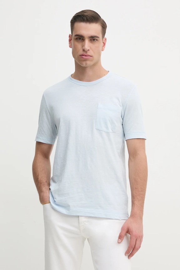 Marc O'Polo t-shirt in cotone semplice blu M23217651204