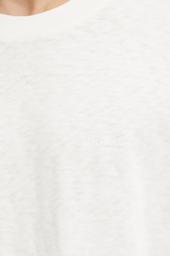 Bombažna kratka majica Marc O'Polo 5000006273 bež