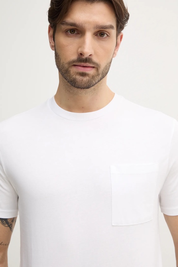 United Colors of Benetton tricou din bumbac alb 3BL0U10A8