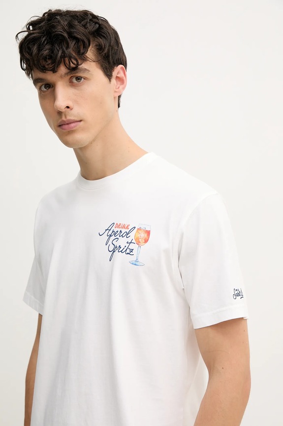 MC2 Saint Barth t-shirt bawełniany biały TSHM001.02420H