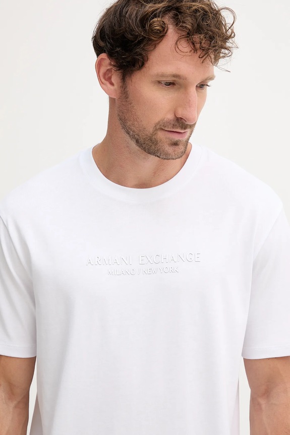 Ruházat Armani Exchange pamut póló XM001280.AF10361.NOS fehér