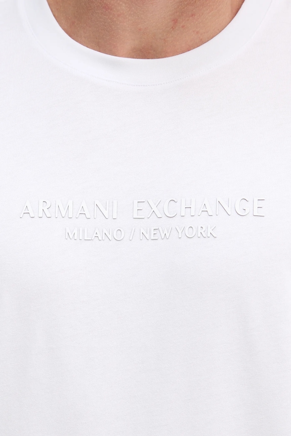 Pamučna majica Armani Exchange bijela XM001280.AF10361.NOS