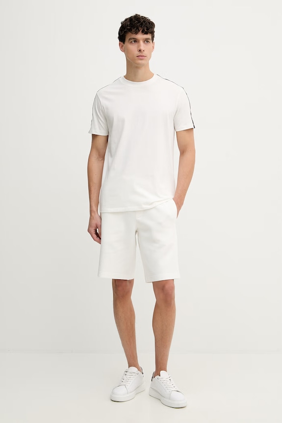 Armani Exchange T-shirt basic męski bawełniany XM001283.AF10361.NOS beżowy AA00