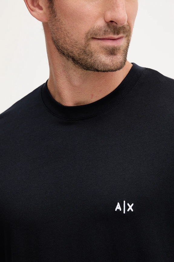 Armani Exchange pamut póló sötétkék XM001568.AF10358.NOS