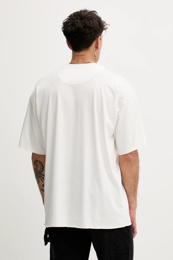 Ρούχα Βαμβακερό μπλουζάκι Diesel T-CRAHOR-BOXT-T1 A19463.0NIAX λευκό