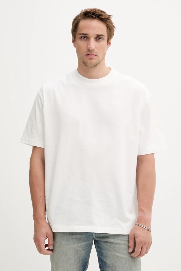 Odzież Diesel t-shirt bawełniany T-BOGGY-MEGOVAL-D A11302.0HGAM biały