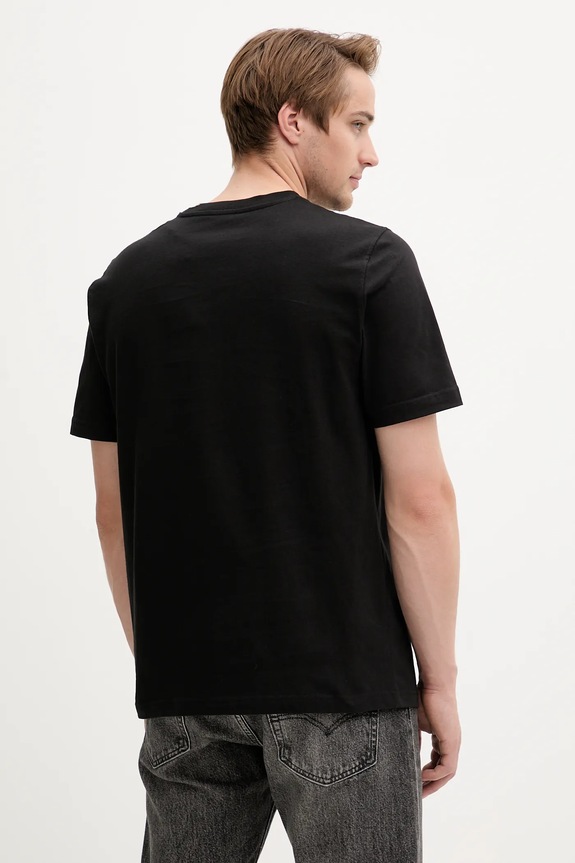 Abbigliamento Diesel t-shirt in cotone T-ADJUST-BIGOVAL A17402.0NJBM nero