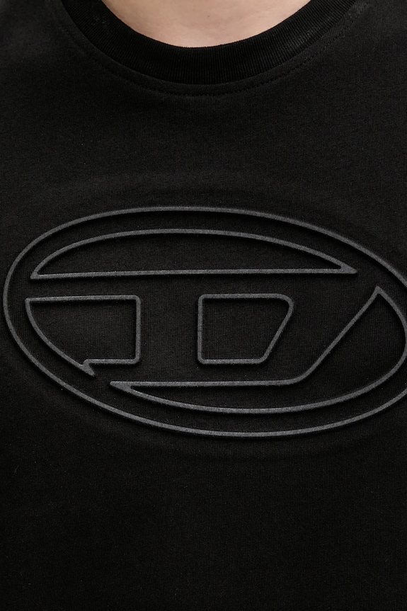 Bavlněné tričko Diesel T-ADJUST-BIGOVAL A17402.0NJBM černá