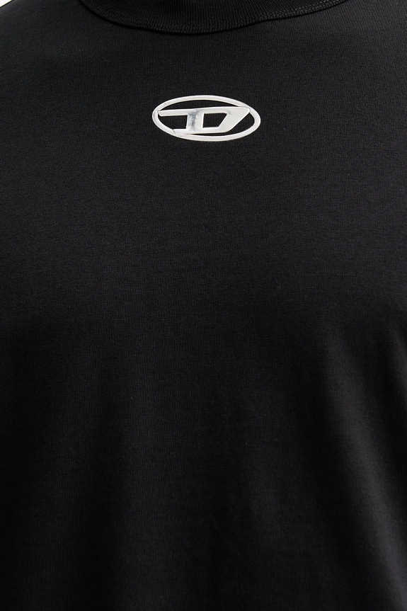 Βαμβακερό μπλουζάκι Diesel T-ADJUST-OD A17880.0CLBR μαύρο