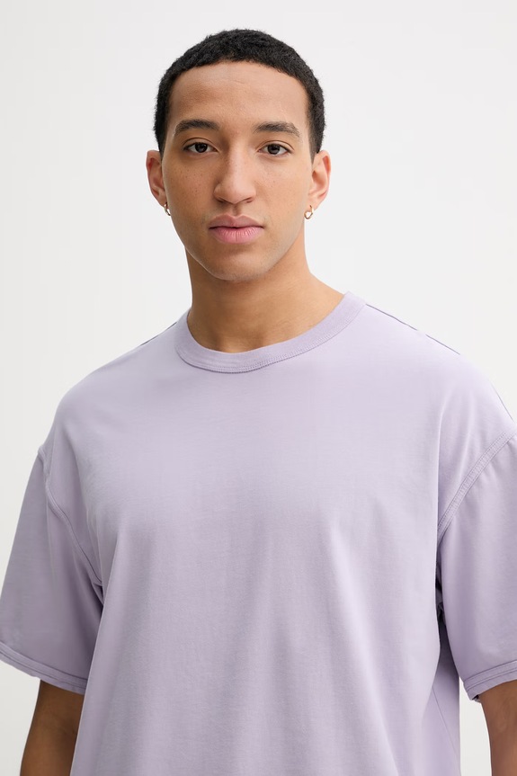 Bombažna kratka majica American Vintage vijolična MFAZ02C