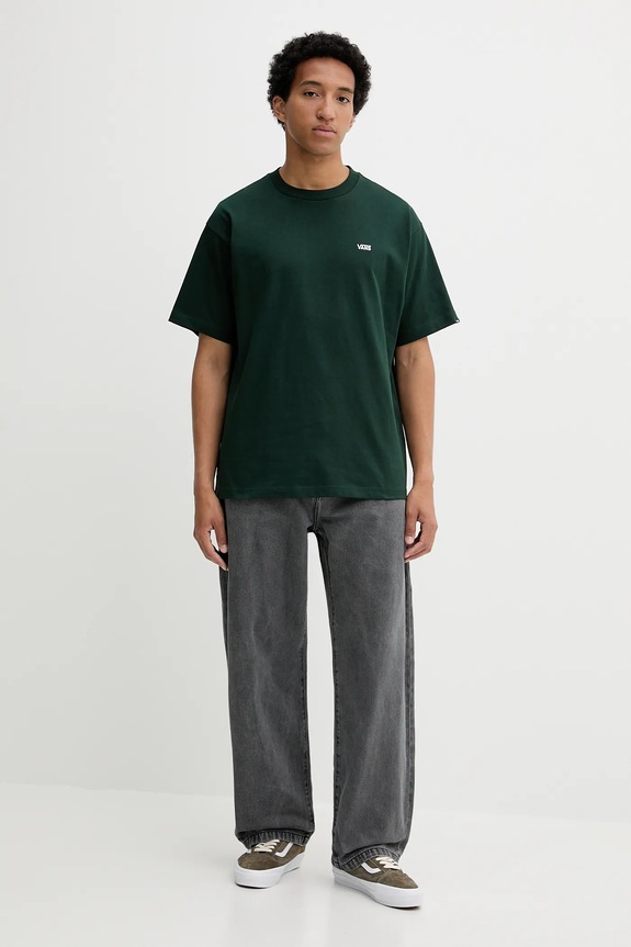 Vans t-shirt bawełniany VN000P1PPRM1 zielony AA00